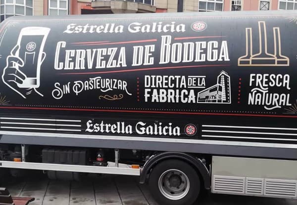 Cerveza de bodega Estrella Galicia